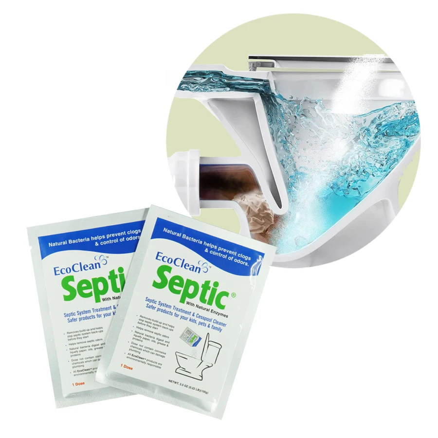 Septic Tank Treatment With Natural Enzymes - EcoClean Septic - 1 Year supply