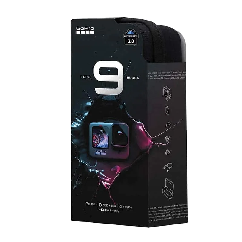 New Go Pro HEROa 9 Action Camera - Black & White edition with free shipping with free shipping