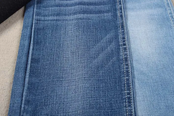 high quality yarn dyed crosshatch slub pants denim fabric