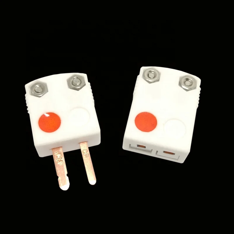 Ceramic miniature size male and female thermocouple connector type C