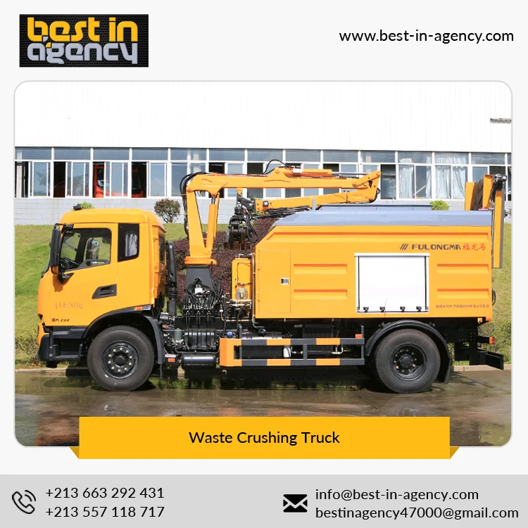 Highly Advanced Sanitation and Environmental Equipment Garbage Waste Crushing Truck