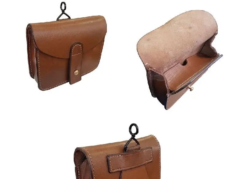 Wholesale Custom High Outdoor Reproduction Uniform French 100% Genuine Leather Pouches 1916