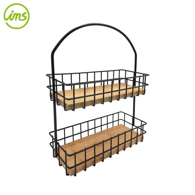 2 Tier Standing Shelf Holder Spice Rack Organizer