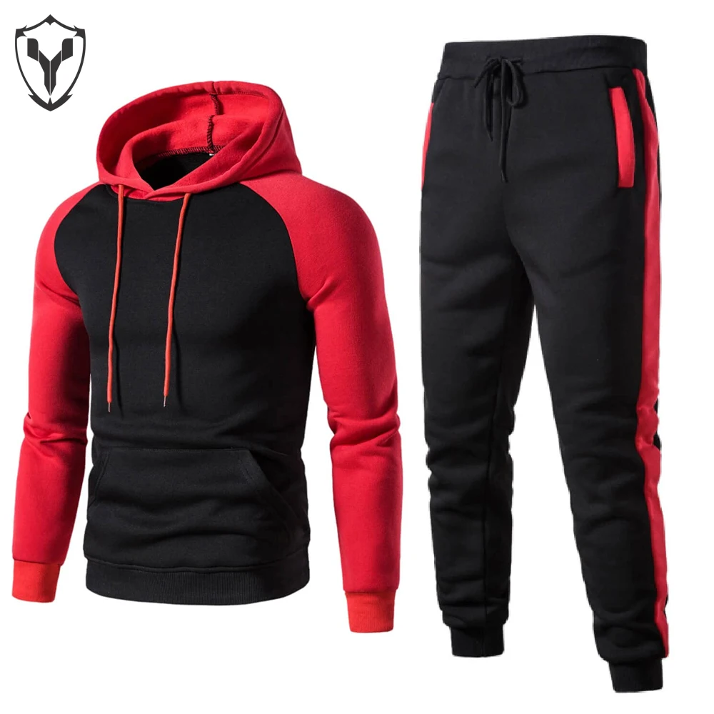 Yellow And Black Fully Sublimation Custom Logo Team Name Label Printed High Quality Polyester Cotton Casual Winter Tracksuit Men