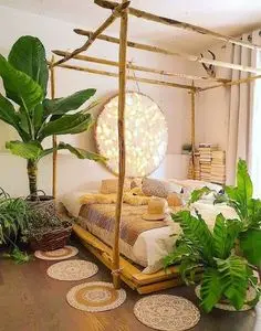 
Hot Deal Competitive Price High Quality Real Bamboo Double Bed for decorration from Viet Nam manufacturer 