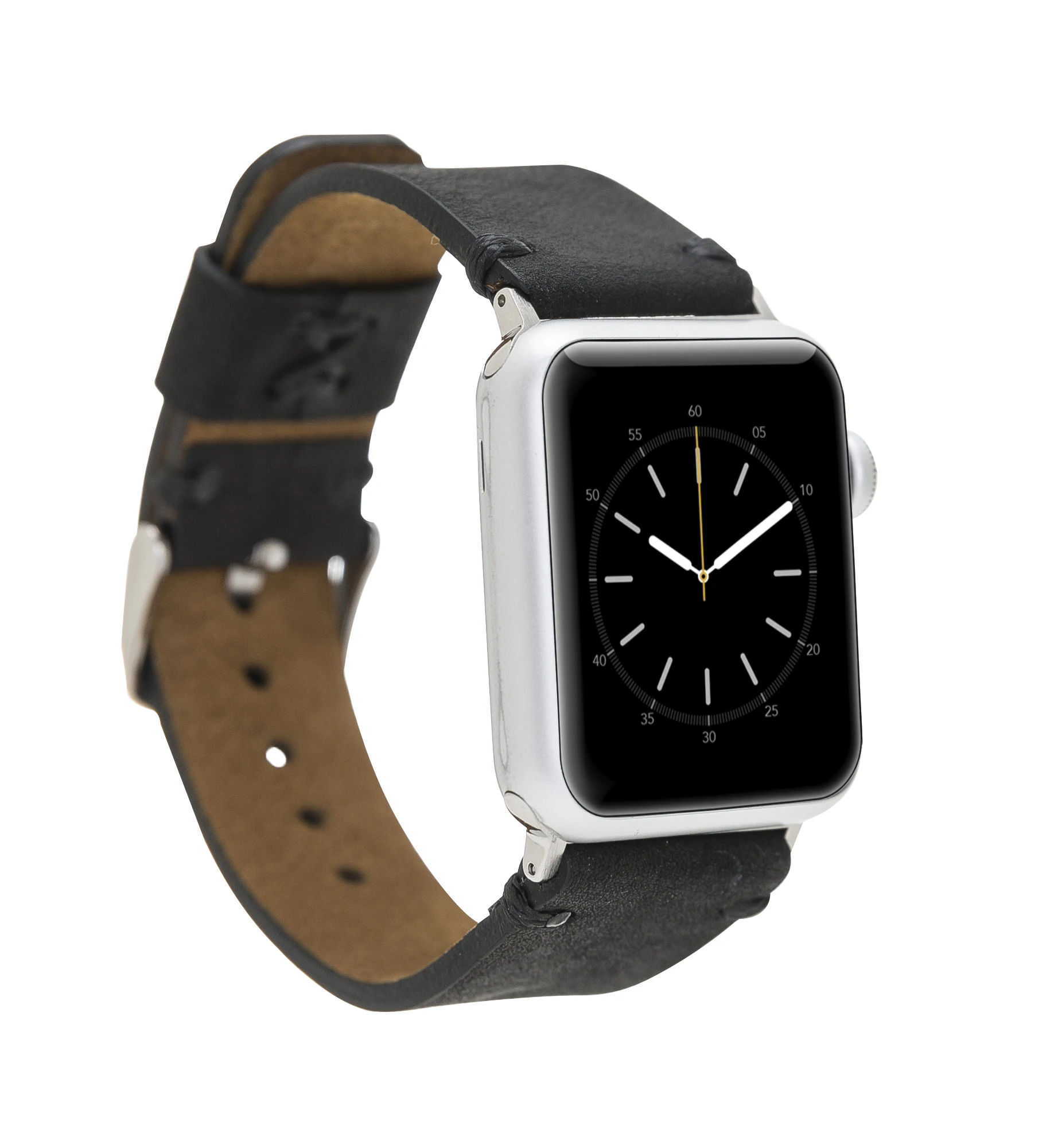 Классический ремешок из натуральной кожи ручной работы для iWatch 1 2 3 4 5 6 7 серии совместим с 38 40 41 42 44 45 мм