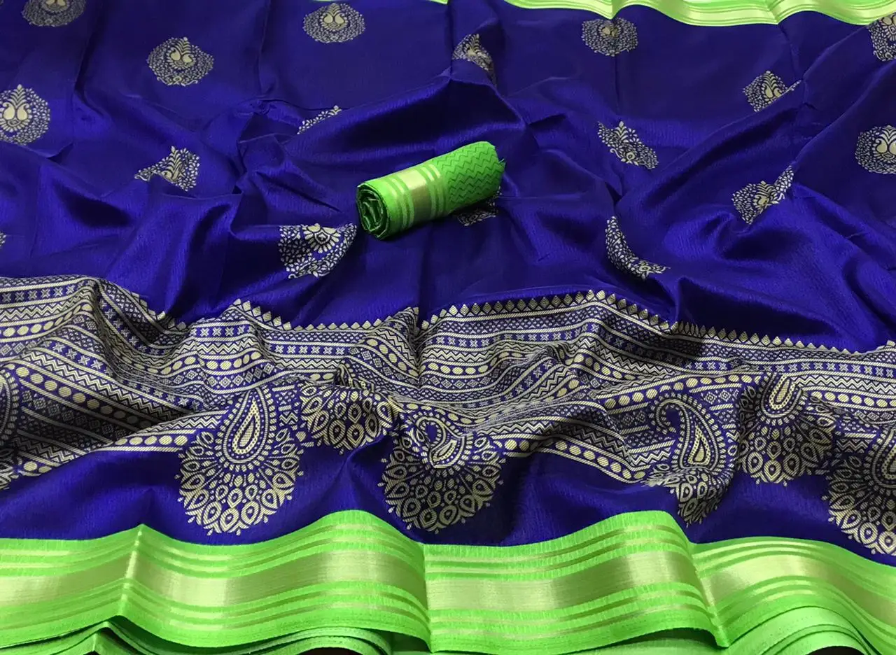 mind-boggling White color Print patta zari Sari with Blouse Pieces Design Saris 2022 Indian Traditional Wear wholesale price