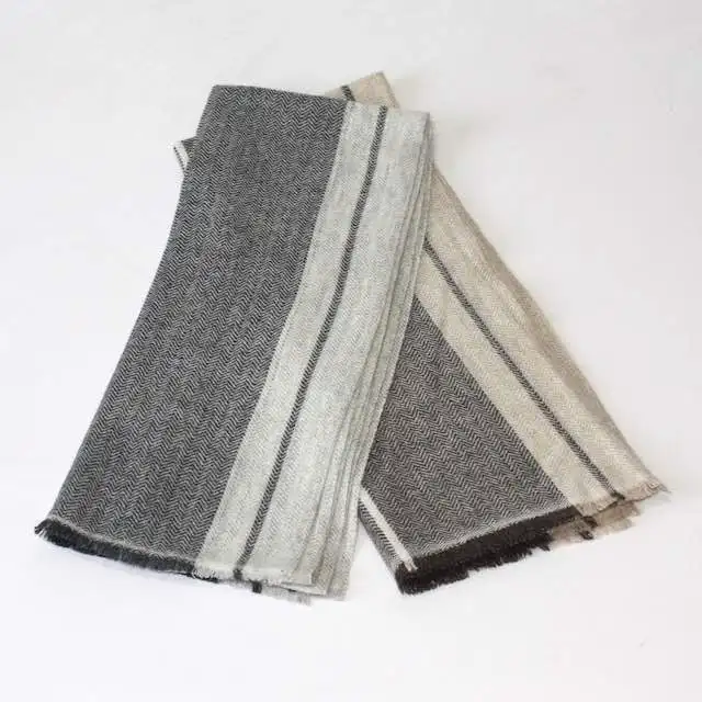 Unisex Small-Sized Cashmere Muffler Pure Wool Silk Chiffon Poncho Hijab for Winter Spring New Design for Summer