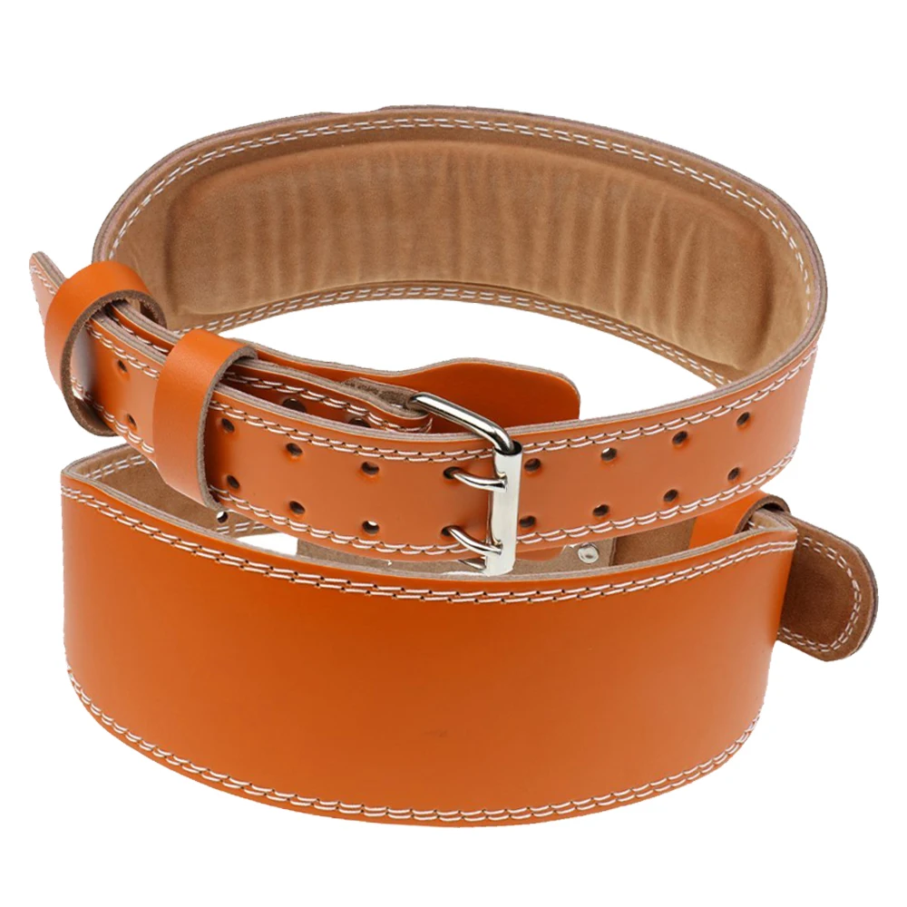 Тяжелый удобный кожаный ремень предназначенный для поддержки поясницы во время силовых тренировок