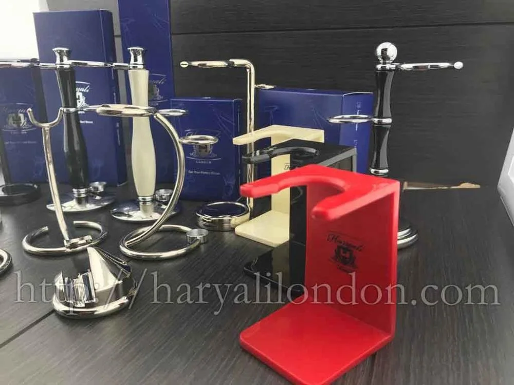 Мужская кисть для бритья из синтетических волос с основанием слоновой кости и металла подставкой бритвенной кисти нержавеющей стали