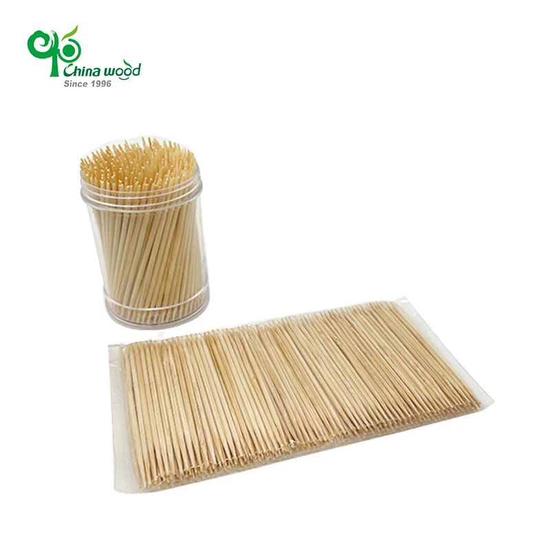 Natural Custom Label Individually Paper Wrapped Color Factory Wholesale Packing Bamboo Toothpick