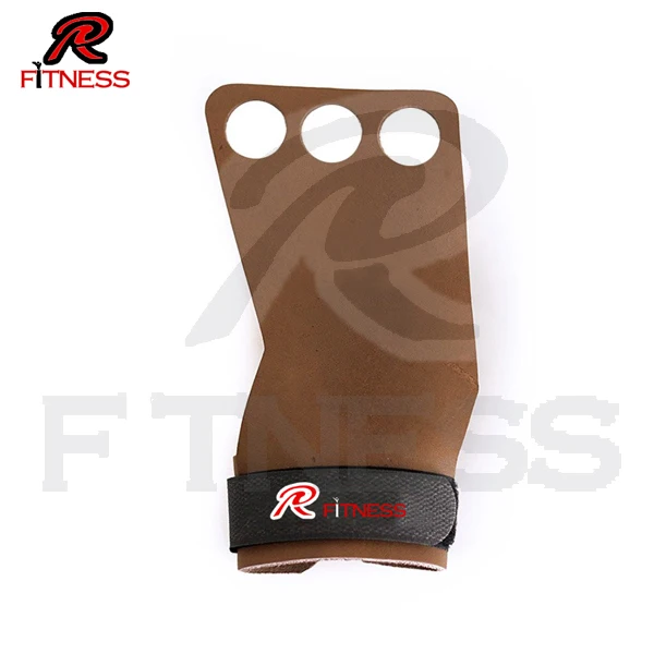 Защита ладони с 3 отверстиями синтетические карбоновые захваты для тренировок в зале тяжелой гимнастики