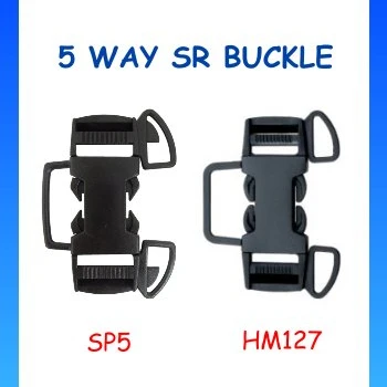 Plastic 3-way baby car seat belt side release stroller buckle