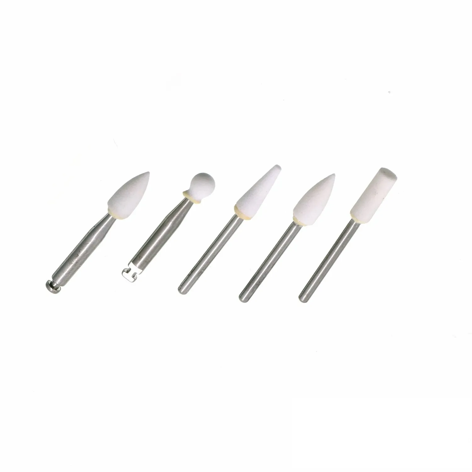Dental Flame Shape White Stone Polishing Burs