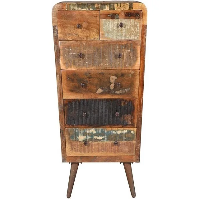 Modern living room cabinet handmade wooden multiple drawer cabinet