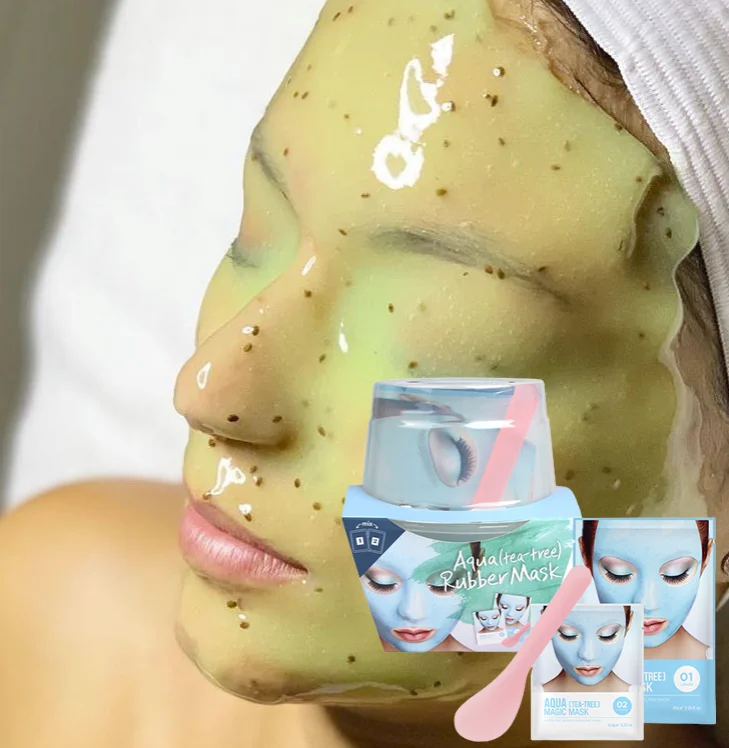 Made in Korea OEM ODM Hydrojelly powder SPA Face mask Peel Off Charcoal rubber jelly mask