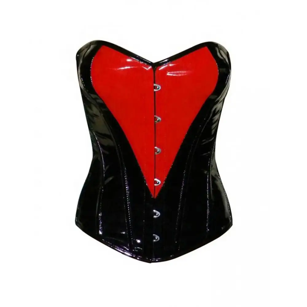 RED & BLACK PVC COSRSET/BODY SHAPER