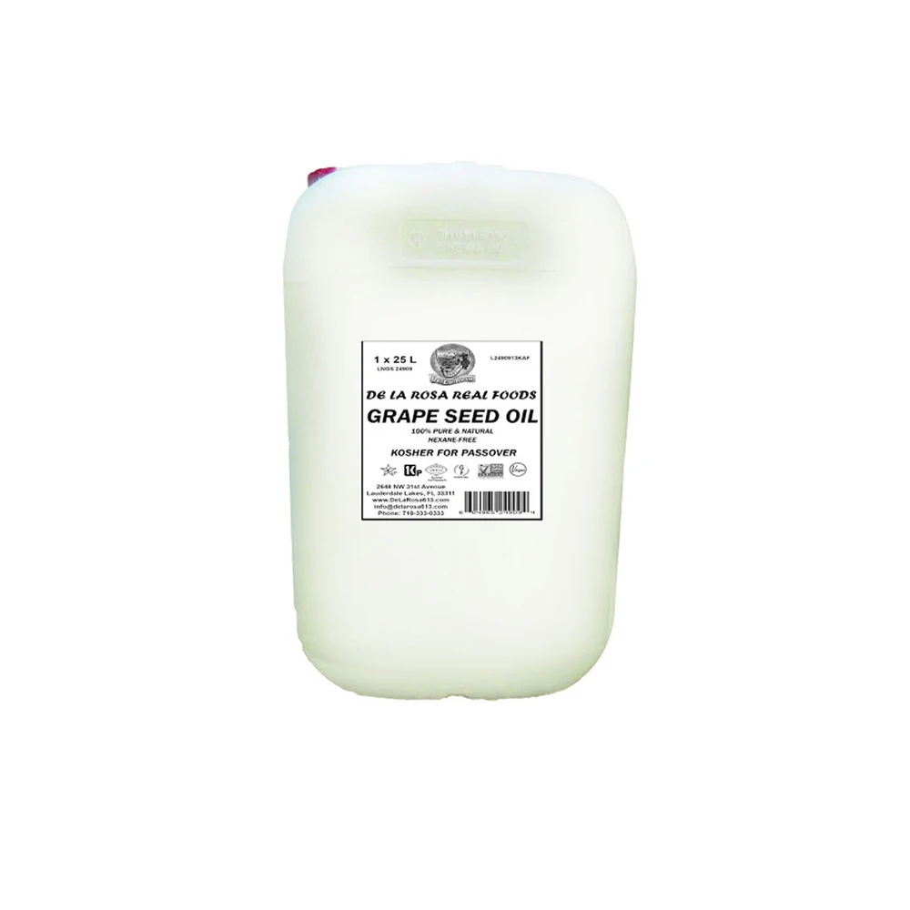Лидер продаж, 100% чистое и натуральное кошерное масло виноградных косточек De La Rosa (5 л) с отличным вкусом и вкусом