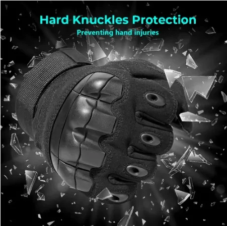 Перчатки тактические резиновые с жесткими костяшками пальцев на открытом воздухе сенсорным экраном для велоспорта мотоцикла охоты стрельбы