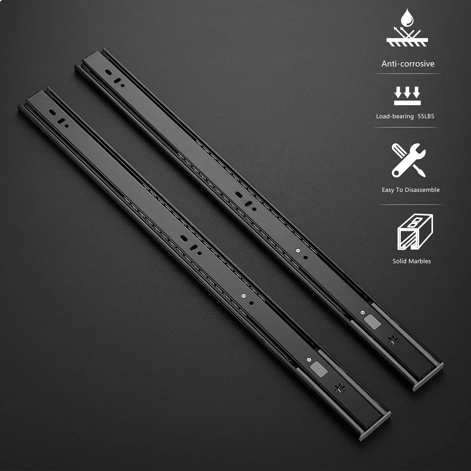 Высококачественный поставщик Мягкий Выдвижной ящик скрытый выдвижной с тремя секциями