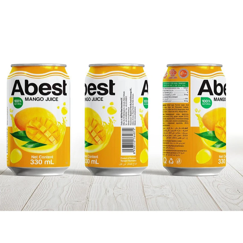 Cheap Price Beverage Fruit Juice Products Custom Brand 330ml Natural Mango Fruit Juice