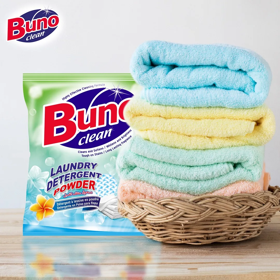 1Kg Laundry Washing Detergent Powder High Quality Strong Perfume 1000g Plastic Bag Multipurpose Powder Detergent  Made in Turkey