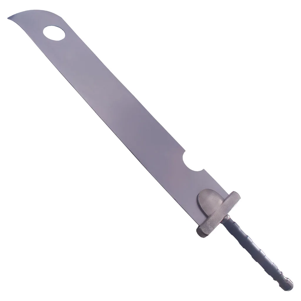 
Anime Buster Swords Naruto Inspired Zanbatou Slayer Sword Silver Antique Finish Pommel and Guard Anime Sword 