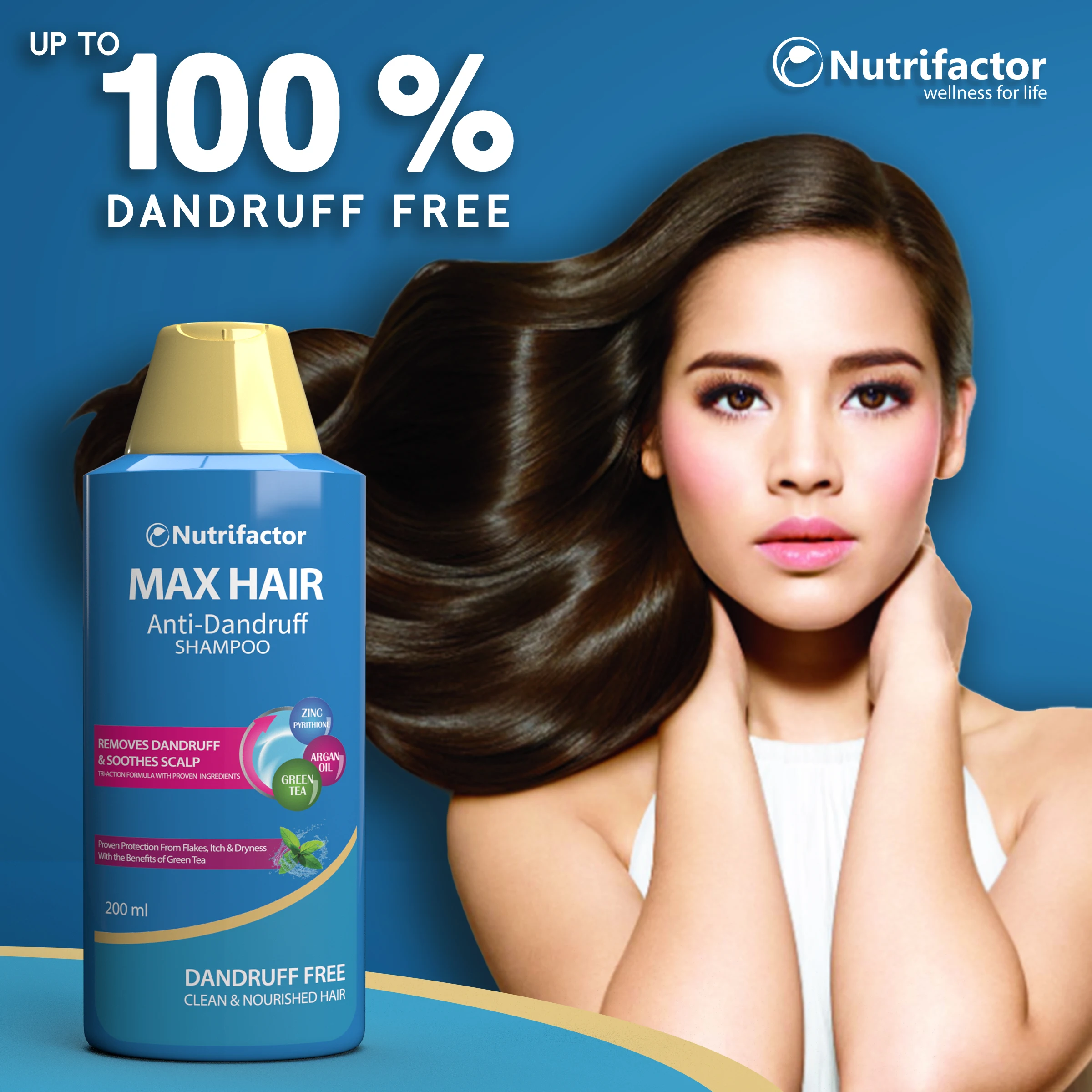  Формула для ухода за волосами Max Hair A натуральный и травяной шампунь очищения волос удаления перхоти 100% чистый