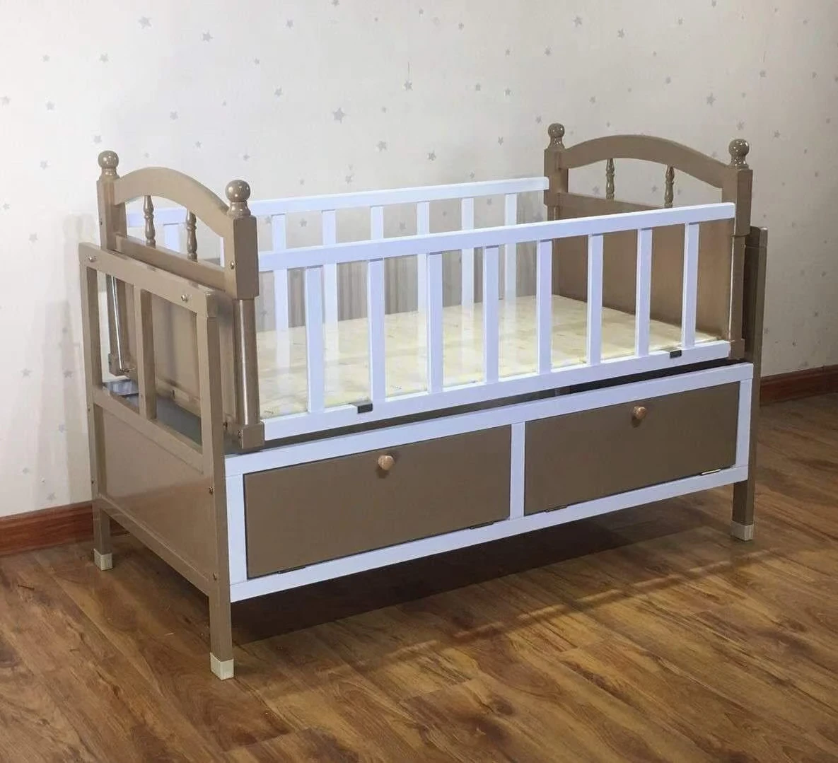 Детская кроватка с ящиками, детская кровать, для младенцев и малышей, детская мебель