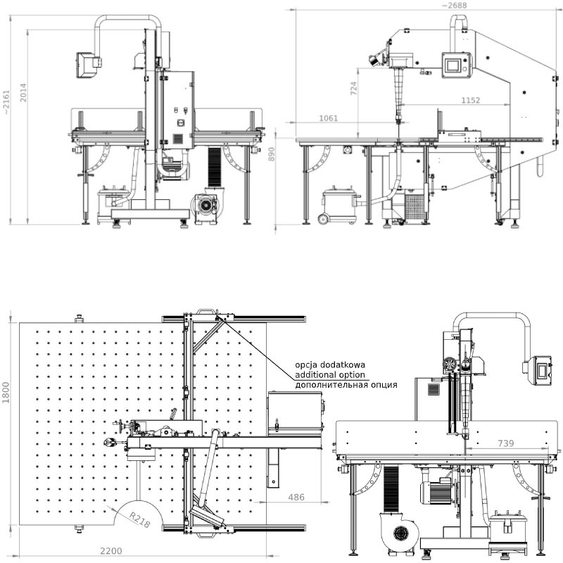 
Band knife machine R1150 for upholstery foam cutting 
