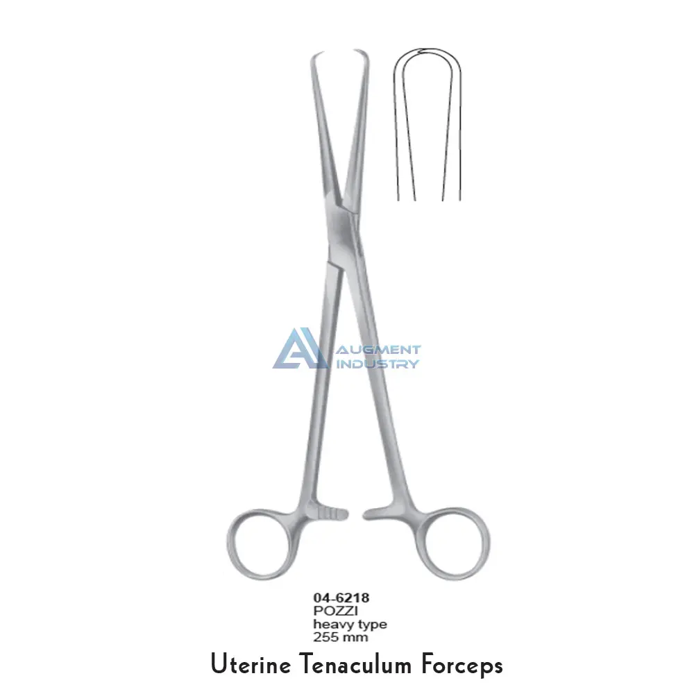 POZZI heavy type Uterine Tenaculum Forceps 255MM Stainless Steel Surgical Instruments POZZi tenaculum forceps