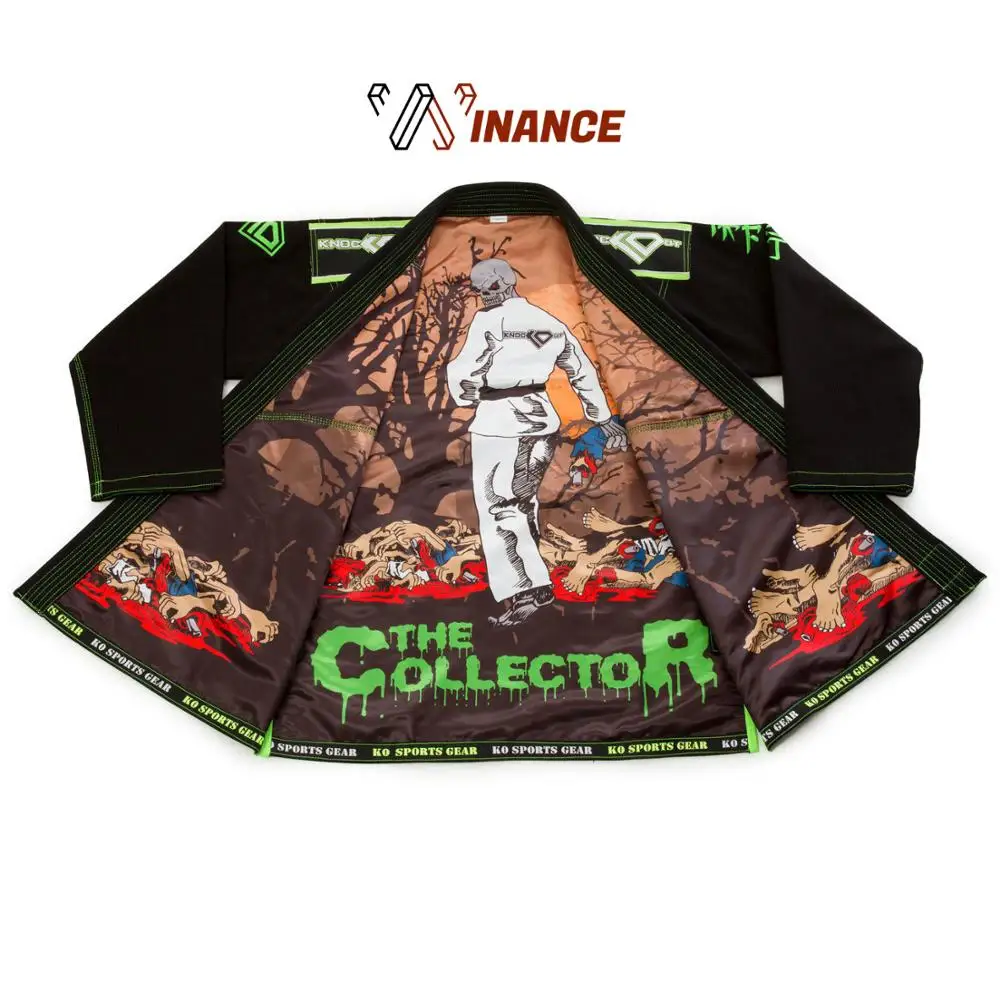 Custom inside sublimation lining 100% cotton bjj gi custom sportswear pearl weave brazilian jiu jitsu gi kimono high quality