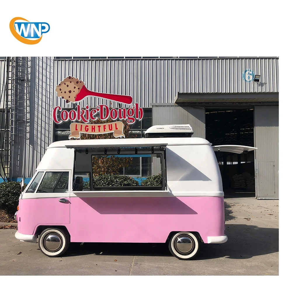 
Best selling WNP vw kombi ice cream stand mobile fast food truck with ice cream machine ice cream food truck for sale USA 