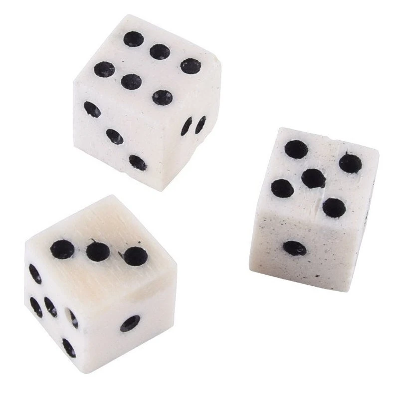 buffalo natural bone dice for gaming