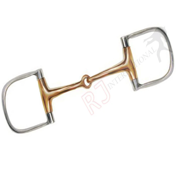 NEW HORSE D Ring Copper Mouth Snaffle Bit Stainless Steel by Riaz Jamal Intel