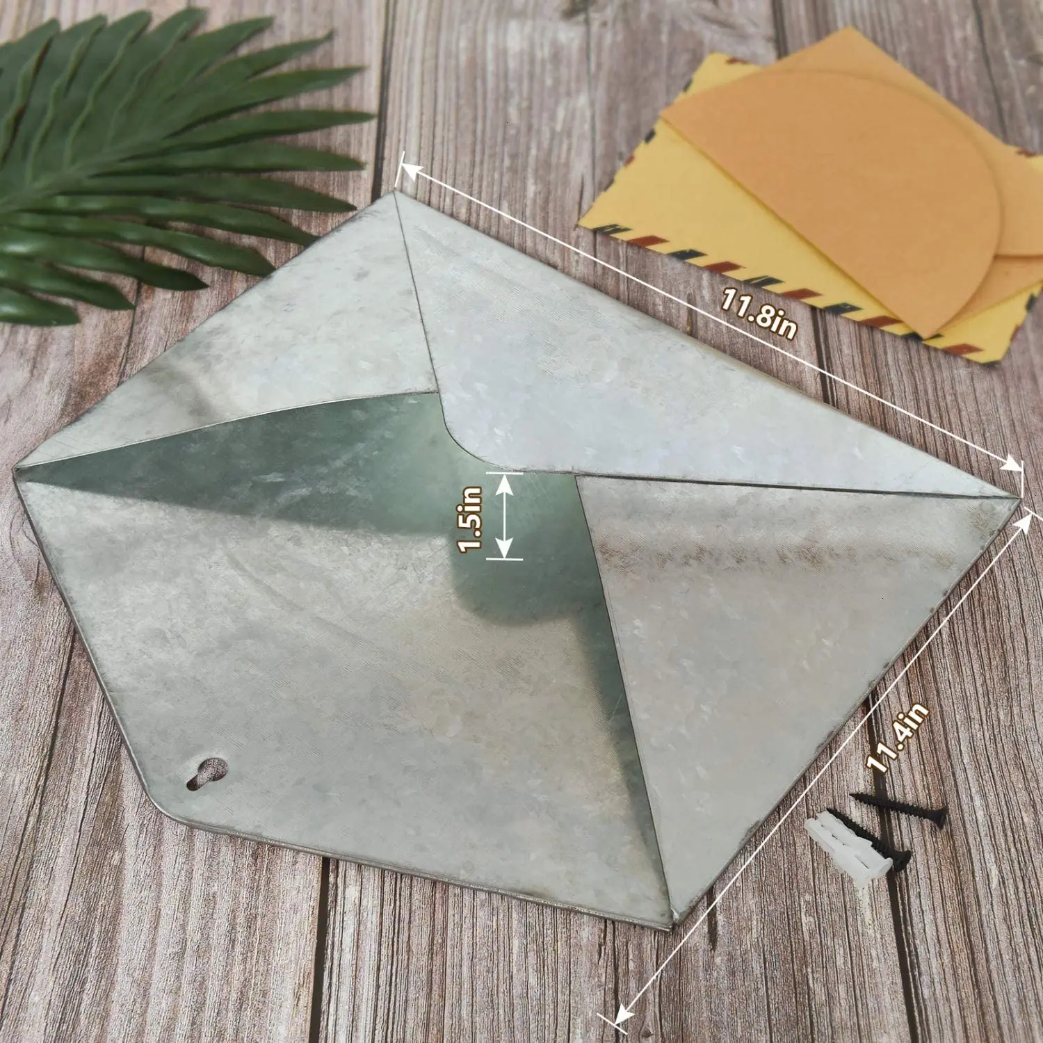 Оцинкованный металл настенный подвесной карман для домашнего хранения винтажный стиль низкая цена продукта необработанная отделка