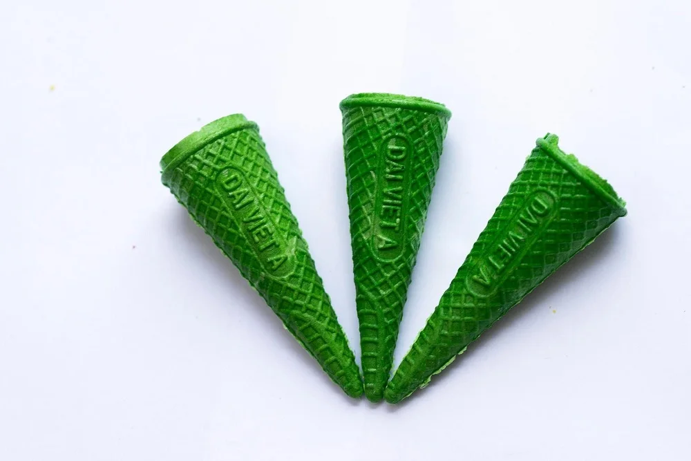 
Flare Top Cone DVA0004 Yummy Ice Cream Brand High Quality Good Packaging Customized Waffle Cone Biscuit 