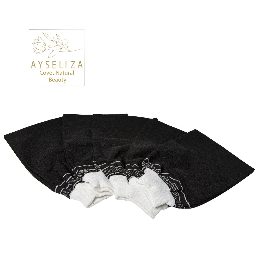 Ultra-Quality Elastic Bath Glove Turkey Exfoliating Peeling Scrubbing Face Dead Skin Removing Certified Eco-friendly Sponge Pads