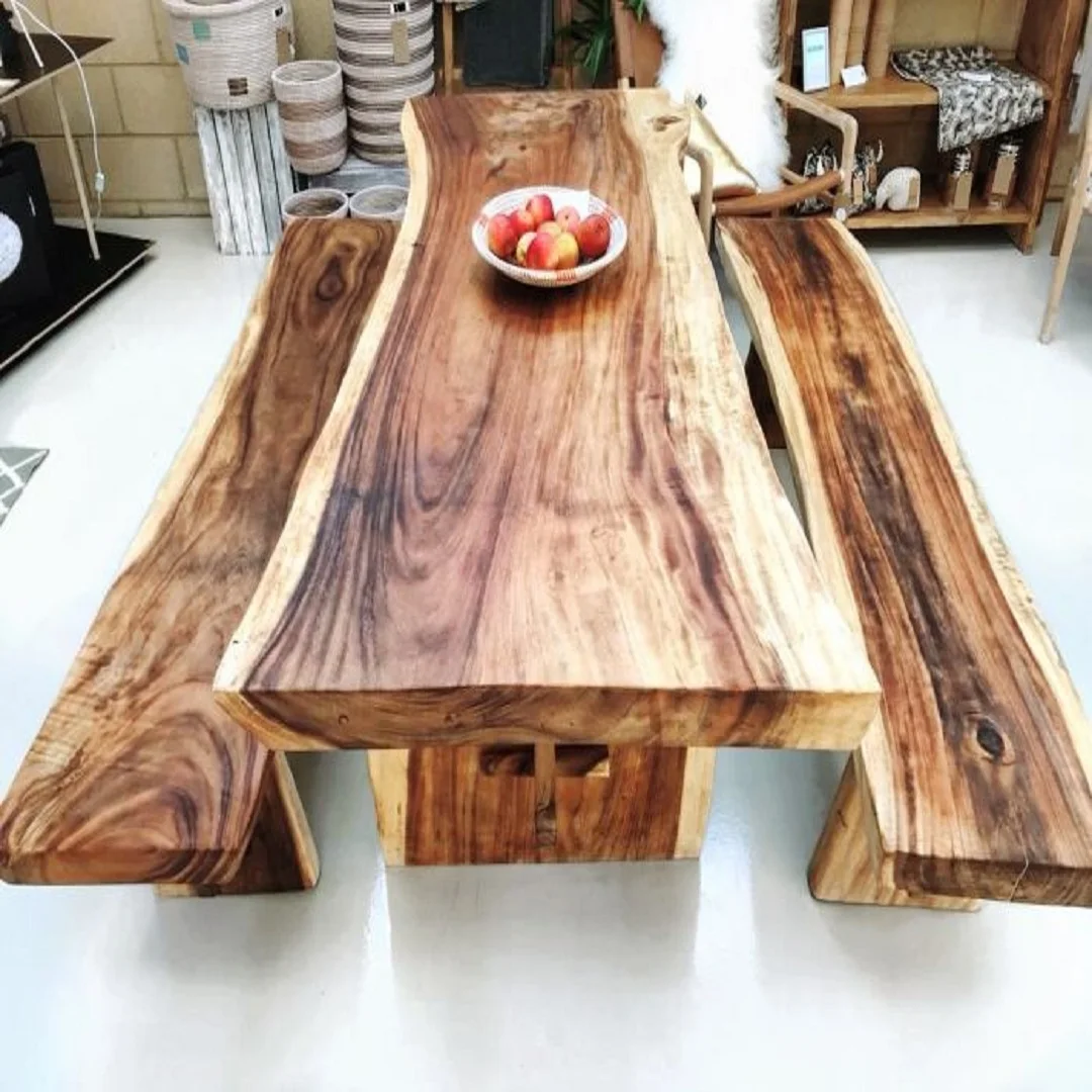  Деревянный стол деревянный обеденный с естественными краями