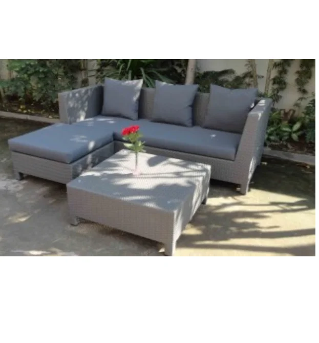New design outdoor furniture style two seater sofa rattan garden set