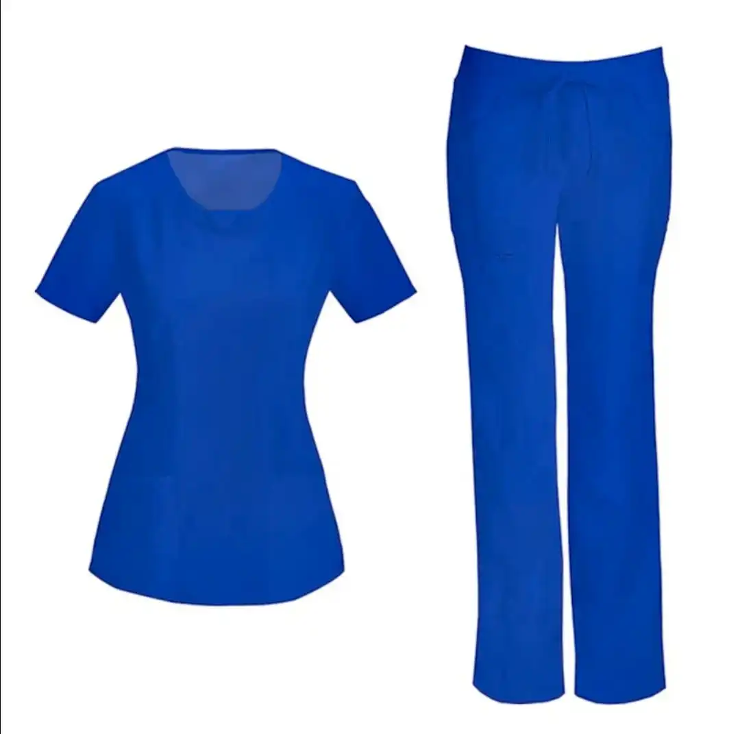 Unisex Hospital Uniform Stylish Medical Scrubs Nursing Uniforms Hospital Scrub Tops And Pants Uniform