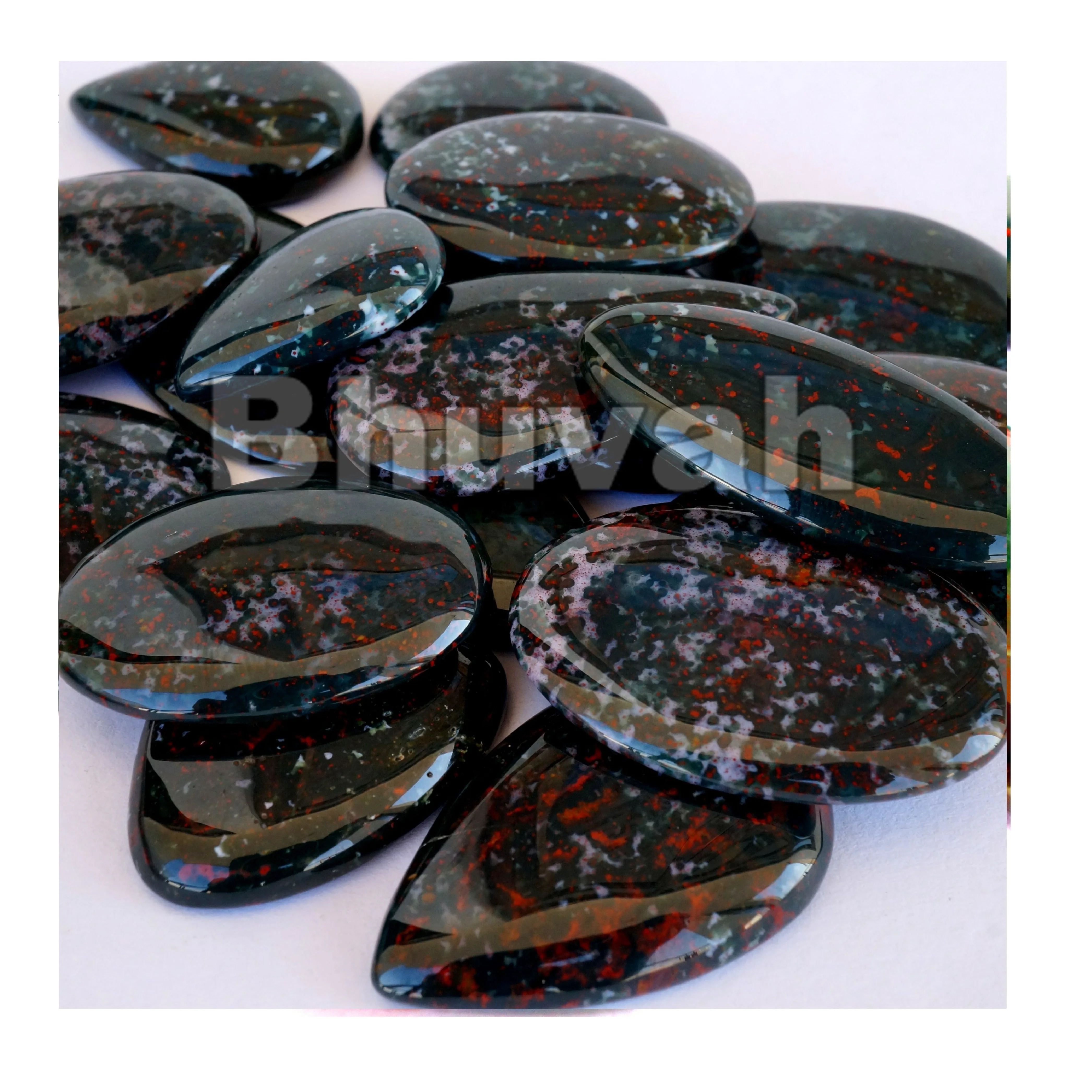 Bloodstone Supplier From India Wholesale Bulk Price High Quality Top Cabochon Gemstone Stone