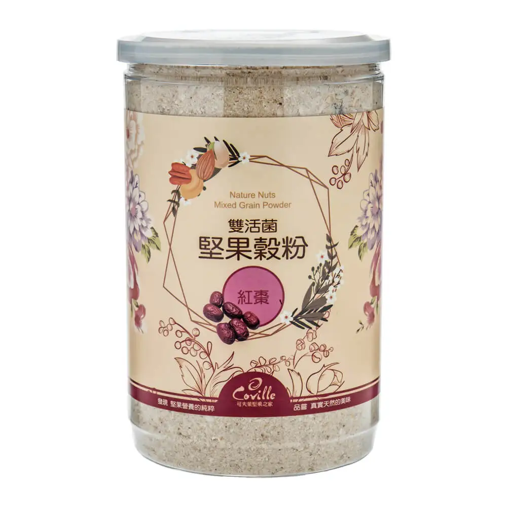 Popular Natural Sugar Free Finest Red Date Nuts and Grains Porridge with Duo Probiotics