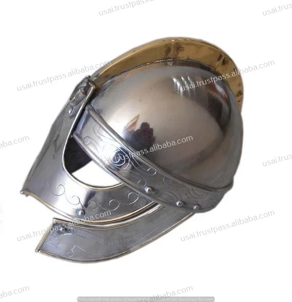 Manufacturing and Wholesale Medieval Armor Helmet Collectible Valsgarde Roman Knight Metal Metal Wall Decor ARMOUR Custom Shape