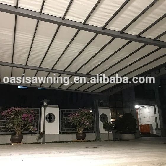 Электрический Bioclimatic алюминиевые крыши сад кровельные покрытия Патио выдвижной современный дизайн Пергола навес холст тент