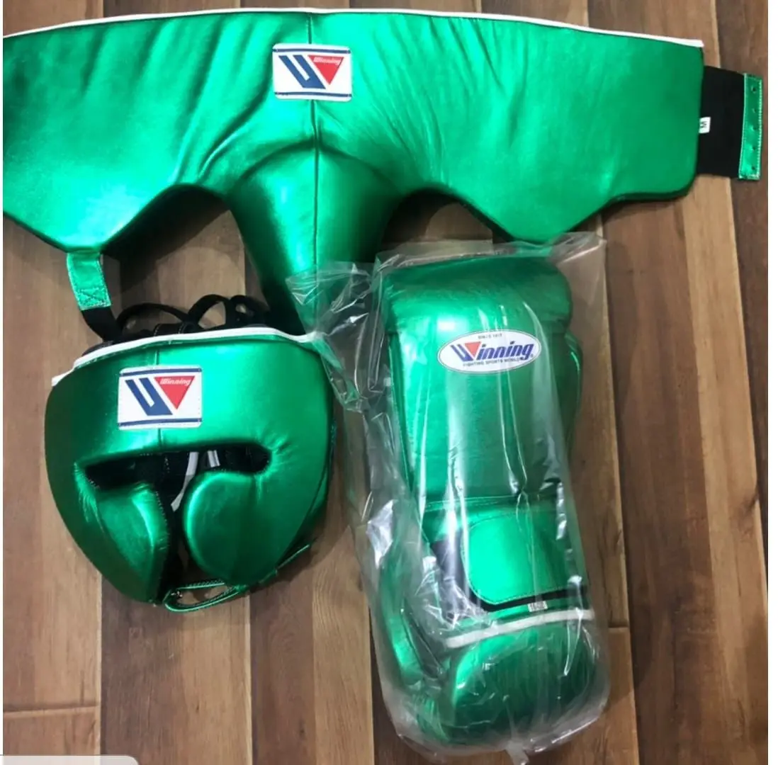 Leather Groin Guard Groin Protector Custom Made Winning Boxing Sets Boxing Gear Leather Sets Boxing gloves head guard groin guar