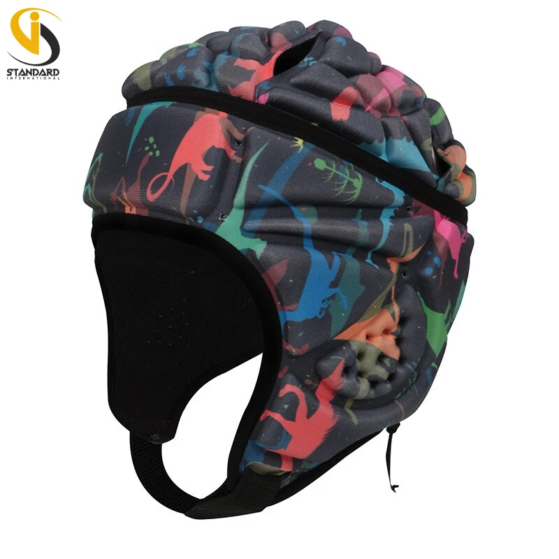 Оптовая цена Футбольная бейсболка Мягкий головной убор с сублимационной печатью профессиональный Защитный защитный шлем для регби мужчин