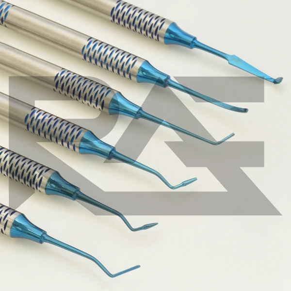 
Dental Composite Filling Instrument 6pcs Set Precise Blue Tips Light Weight Stainless Steel CE Certified RAFTECH IMPEX 