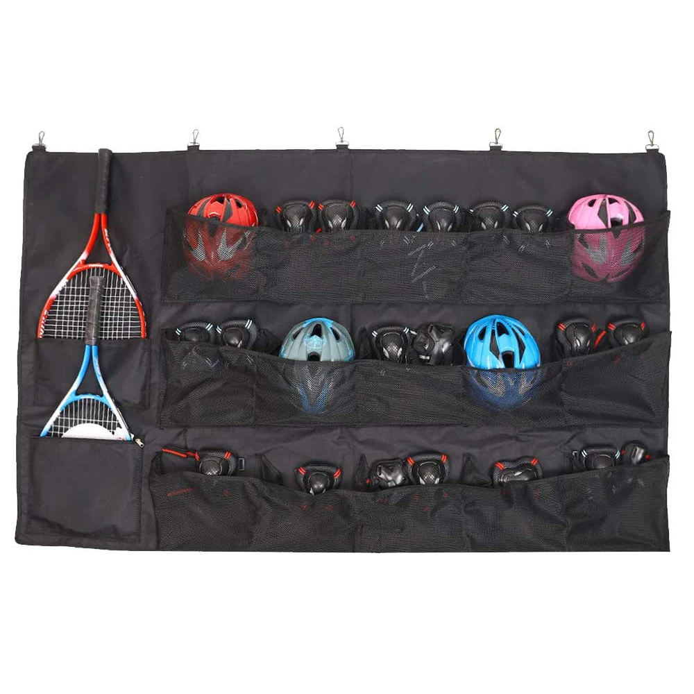 
Hanging Baseball Helmet Bag Sports Equipment Organizer Player Dugout Organizer Organizing Baseball bag 