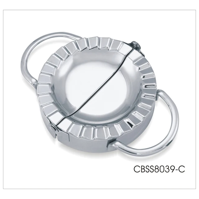 Stainless steel dumpling press
